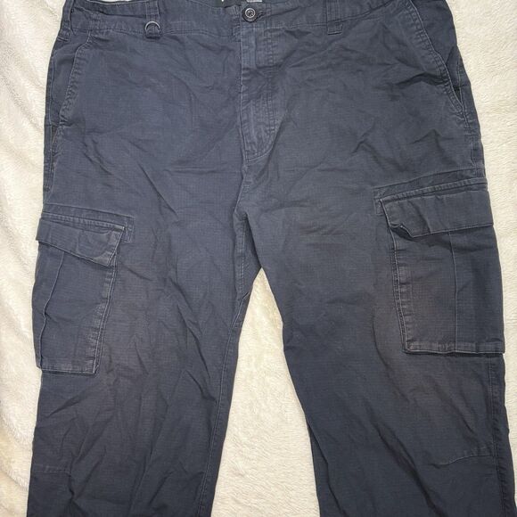 Nike SB Pants Mens 36x31 Black Cargo Ripstop Straight Loose Skateoboard Utility - Picture 2 of 13